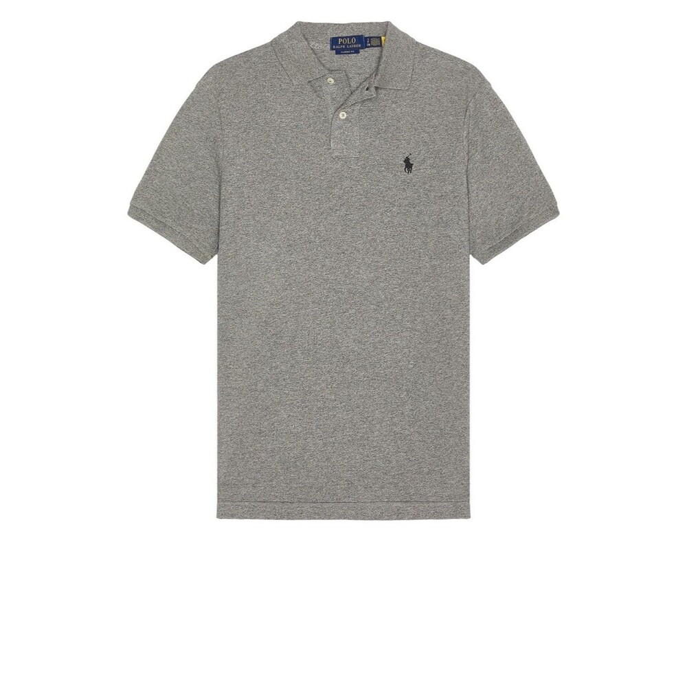 Polo by Ralph Lauren Heather Gray Short-Sleeve Polo with Navy Pony